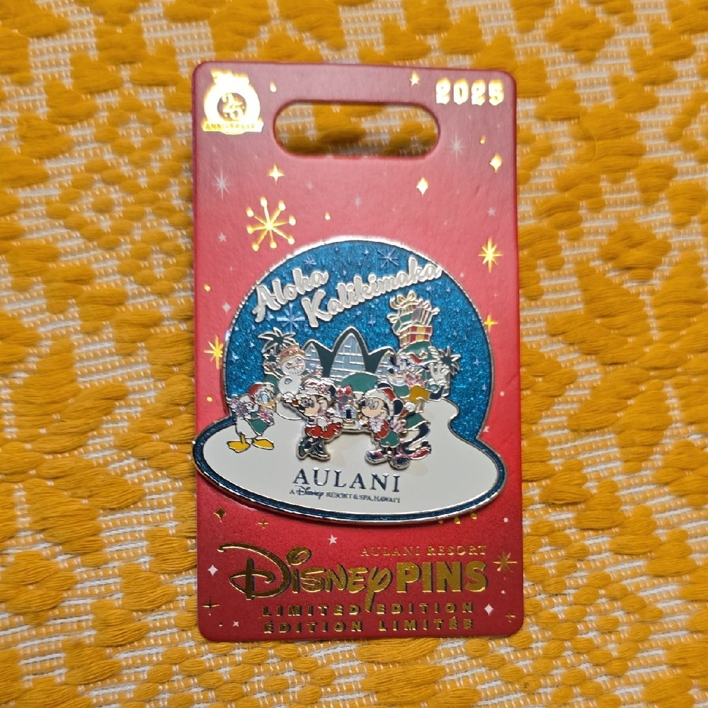 Disney Aulani Resort 2025 Limited Edition Pin - Red and Blue